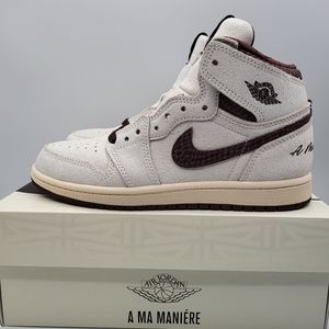 NEW Pre-School Sz. 2.5Y Air Jordan 1 High OG A Ma Maniere  DO7099-100